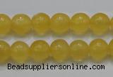 CCA05 15.5 inches 10mm round yellow calcite gemstone beads wholesale