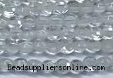 CCB1350 15 inches 2.5mm faceted coin white crystal beads