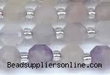 CCB1565 15 inches 5mm - 6mm faceted lavender amethyst beads