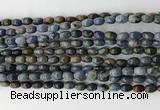 CCB806 15.5 inches 4*6mm rice dumortierite gemstone beads wholesale