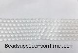 CCBS02 15 inches 4mm faceted round white crystal beads wholesale