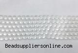 CCBS03 15 inches 6mm faceted round white crystal beads wholesale