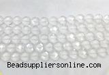 CCBS27 15 inches 12mm faceted heart white crystal beads wholesale