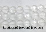 CCBS31 15 inches 20mm faceted heart white crystal beads wholesale