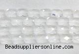 CCBS36 15 inches 13*18mm faceted rectangle white crystal beads wholesale