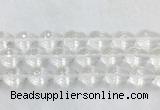 CCBS48 15 inches 13*18mm faceted teardrop white crystal beads wholesale