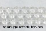 CCBS49 15 inches 15*20mm faceted teardrop white crystal beads wholesale