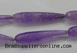 CCN1710 15.5 inches 8*40mm faceted teardrop candy jade beads wholesale