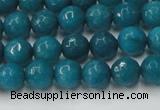 CCN2044 15 inches 6mm faceted round candy jade beads wholesale