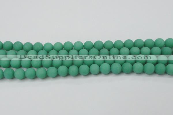 CCN2450 15.5 inches 8mm round matte candy jade beads wholesale