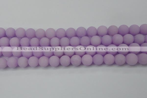 CCN2481 15.5 inches 12mm round matte candy jade beads wholesale