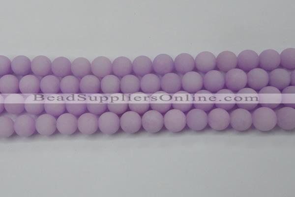 CCN2501 15.5 inches 14mm round matte candy jade beads wholesale
