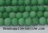 CCN2536 15.5 inches 4mm round matte candy jade beads wholesale