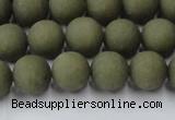 CCN2546 15.5 inches 10mm round matte candy jade beads wholesale