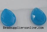 CCN2723 Top-drilled 18*25mm briolette candy jade beads wholesale