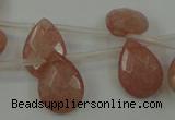 CCN3020 15.5 inches 10*14mm briolette candy jade beads wholesale