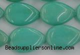 CCN3885 15.5 inches 15*20mm flat teardrop candy jade beads