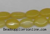 CCN525 15.5 inches 10*14mm oval candy jade beads wholesale