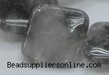 CCQ196 15.5 inches 30*30mm square cloudy quartz beads wholesale