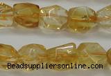 CCR236 15.5 inches 9*12mm nuggets natural citrine gemstone beads