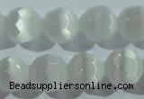 CCT371 15 inches 8mm faceted round cats eye beads wholesale
