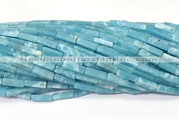 CCU1174 15 inches 4*13mm cuboid imitation sea sediment jasper beads