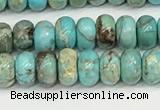 CDE1400 15.5 inches 3*4mm rondelle sea sediment jasper beads