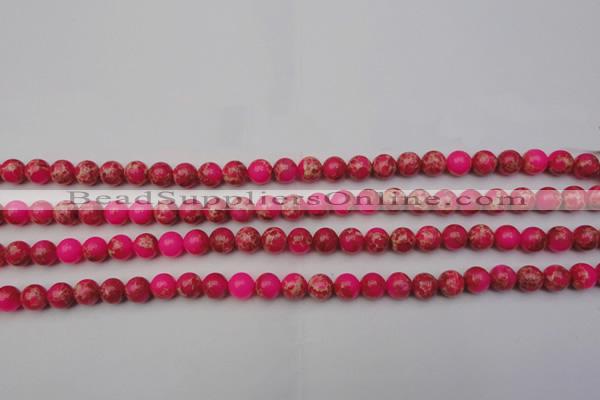 CDE2011 15.5 inches 4mm round dyed sea sediment jasper beads