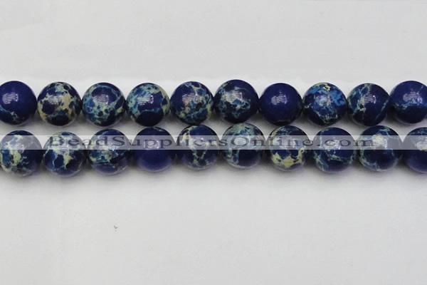 CDE2098 15.5 inches 24mm round dyed sea sediment jasper beads