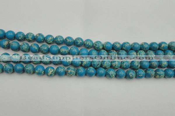 CDE2233 15.5 inches 8mm round dyed sea sediment jasper beads