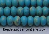 CDE2643 15.5 inches 10*14mm rondelle dyed sea sediment jasper beads