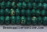 CDE2673 15.5 inches 7*10mm rondelle dyed sea sediment jasper beads