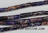 CDE377 15.5 inches 4*12mm tube dyed sea sediment jasper beads