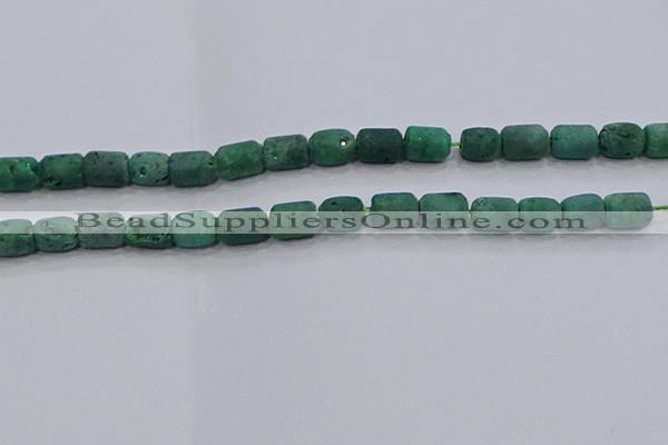 CDQ606 8 inches 6*8mm drum druzy quartz beads wholesale