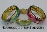 CEB168 20mm width gold plated alloy with enamel bangles wholesale