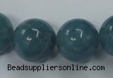 CEQ09 15.5 inches 20mm round blue sponge quartz beads wholesale