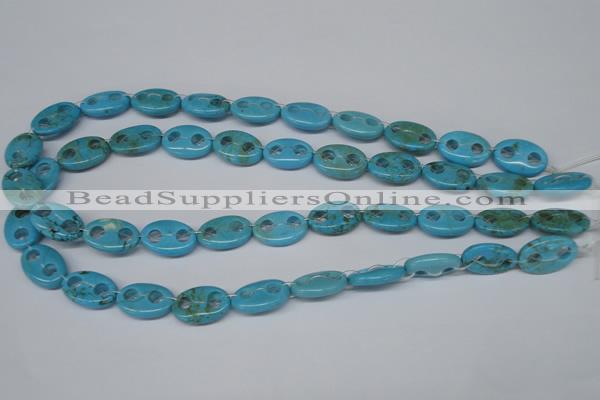 CFG291 15.5 inches 12*18mm carved oval turquoise beads