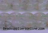 CFL1200 15.5 inches 6*10mm rice green fluorite gemstone beads