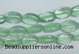 CFL335 15.5 inches 8*12mm oval natural green fluorite beads