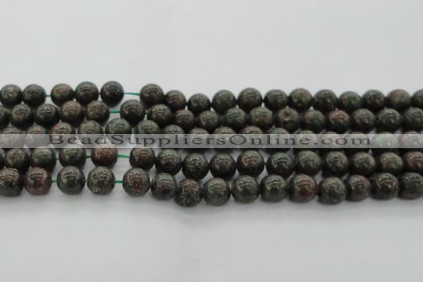 CGA552 15.5 inches 8mm round red green garnet gemstone beads
