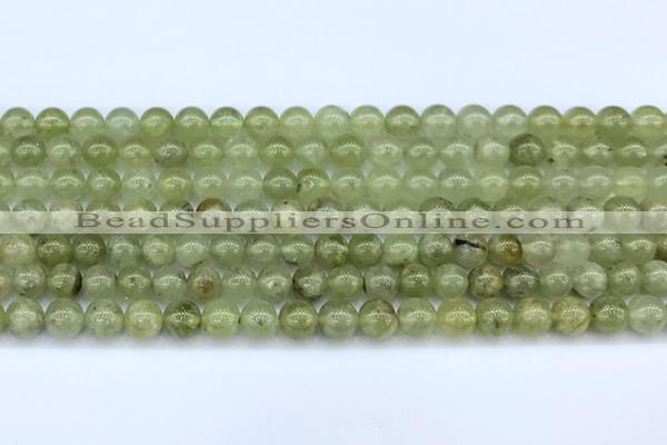 CGA845 15 inches 6mm round green garnet beads