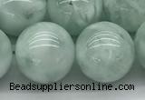 CGA905 15.5 inches 14mm round green angel skin gemstone beads