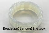 CGB3348 7.5 inches 11*23mm faceted rectangle opal bracelets