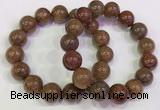 CGB4604 13mm - 14mm round golden rutilated quartz beaded bracelets