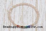 CGB7102 7 chakra 4mm moonstone beaded meditation yoga bracelets
