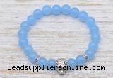 CGB7478 8mm candy jade bracelet with tiger head for men or women