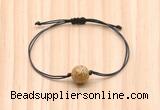 CGB9927 Fashion 12mm picture jasper adjustable bracelet jewelry