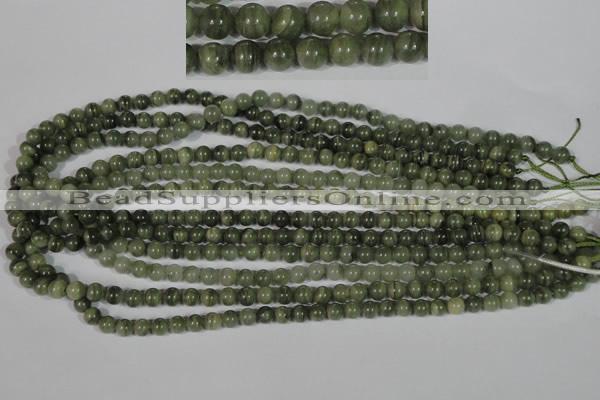 CGH02 15.5 inches 6mm round green hair stone beads wholesale