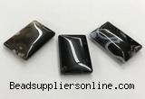 CGP3525 30*45mm rectangle sakura agate slab pendants