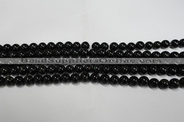 CGS400 15.5 inches 4mm round green goldstone beads wholesale
